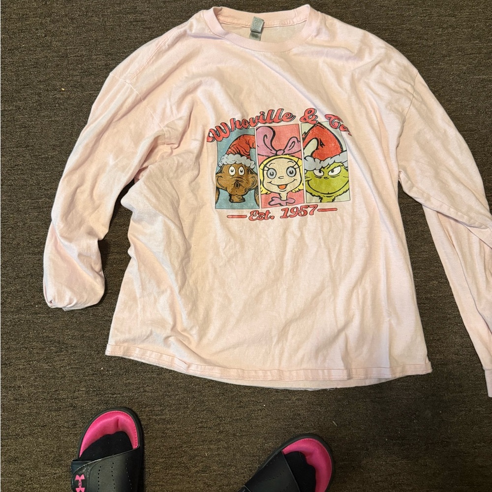Pink Kids Long Sleeve Shirt